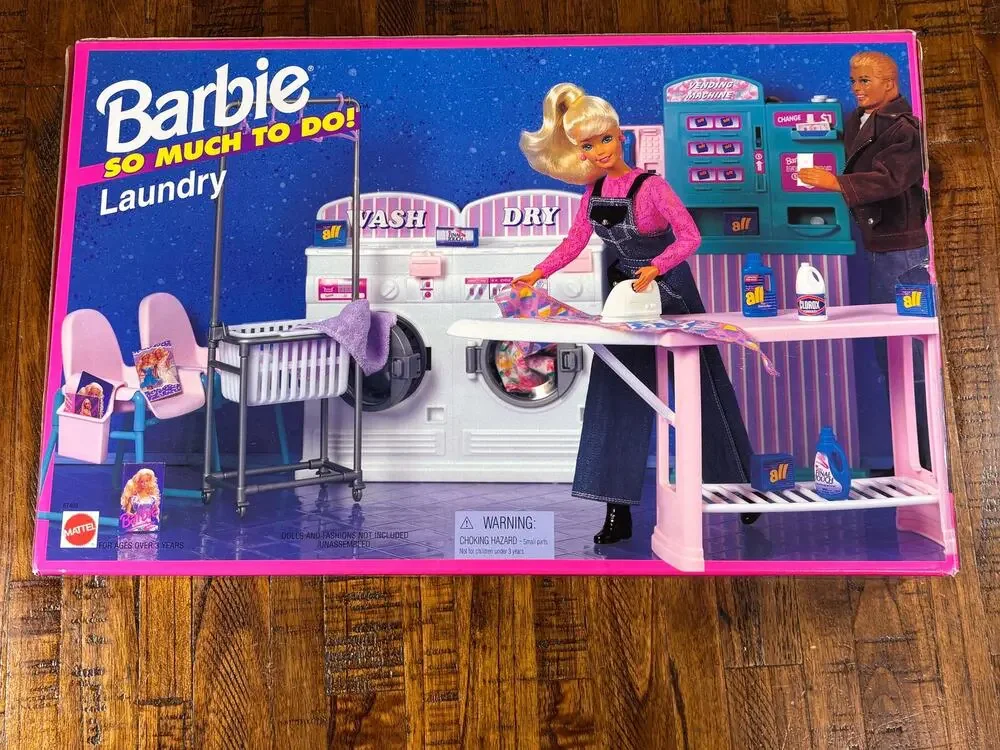 Barbie So Much To Do! Laundry Playset Mattel 1995 67403 New Vintage